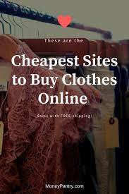 cheap online shopping sites for clothes