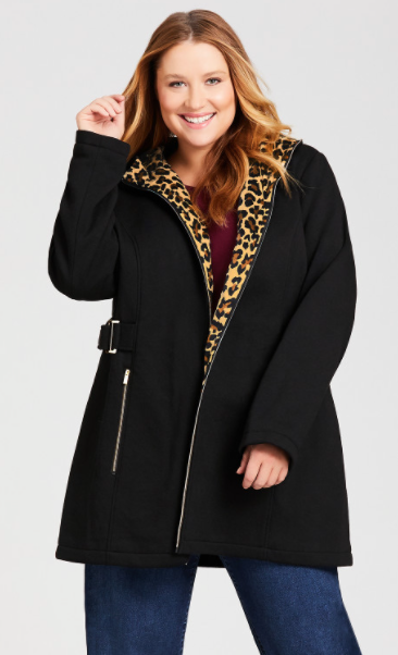 plus size coats clearance